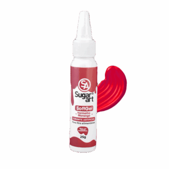 SUGARART CORANTE SOFT GEL 25G VERMELHO MORANGO