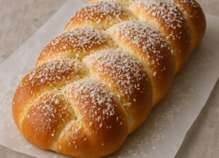 Rosca Doce Trançada com Coco