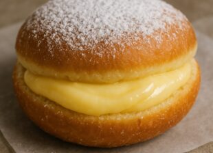 Sonho de Padaria Recheado com Creme de Confeiteiro